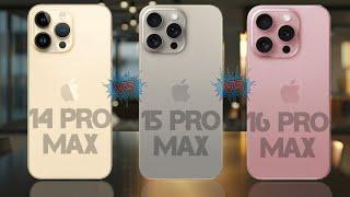 iPhone 14 Pro Max Vs iPhone 15 Pro Max Vs iPhone 16 Pro Max  Full Comparison #Pn52tech.