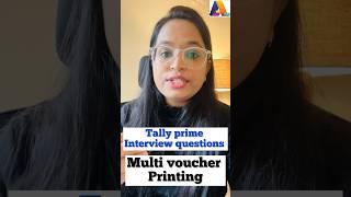 Interview question for Accountant | Multi voucher printing