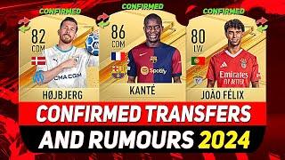 NEW CONFIRMED TRANSFERS & RUMOURS!  ft. KANTÉ, JOÃO FÉLIX, HØJBJERG...etc