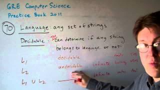 GRE Computer Science Question 70