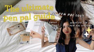 The ultimate pen pal guide 2023  & How I write to my pen pal #penpalwithme