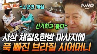 [#여권들고등짝스매싱] 브라질 시어머니의 첫 사상 체질&한방 마사지 경험 후 반응 얼마나 좋으신지 마사지 받다가 졸으셨어요