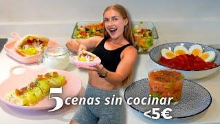 5 Cenas Altas en Proteína SIN COCINAR por menos de 5€ Recetas para Perder Grasa y Ganar Músculo