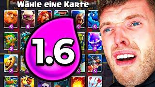 1 STUNDE LANG NUR GÜNSTIGE KARTEN WÄHLEN… (Unmöglich?) | Clash Royale Deutsch