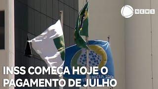 INSS começa hoje o pagamento do mês de julho