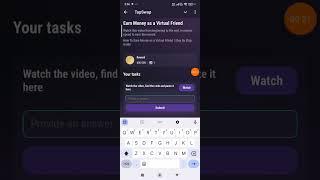 Earn Money as a Virtual Friend Tapswap Code | 10th October Tapswap Watch Video Code
