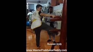 Russian Andy Fentroff Martial Arts Teach Shifu Prabhakar Reddy Master Nellore City +91 9849465401