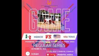 Pimentel International Baseball Classic Class 2024-24-11México Vs USA Texas