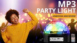 UNBOXING: Mp3 Led Magic Ball Stage Light, Bluetooth Disco Dj Party Lights, Multi Color