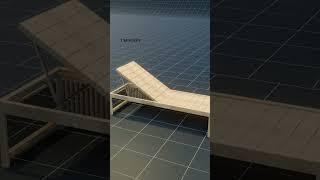 This Bench Turns Into a Lounge Chair in Seconds!  #spacesaving #shorts #diy