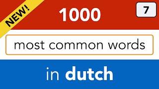 Learn to count in Dutch - and learn the Dutch plural nouns!