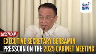 LIVE: Executive Secretary press conference on the 2025 Cabinet... | GMA Integrated News - Replay