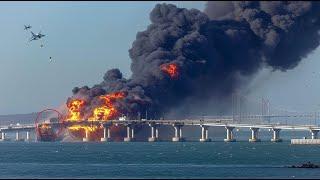 1 minute ago, Ukrainian F-16 fighter jets dropped 4000 pound bombs on the Crimean bridge