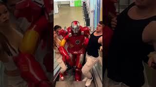 Iron man Escalator Prank