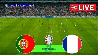 LIVE : PORTUGAL vs FRANCE QUARTER FINAL 2024 - UEFA EURO Ronaldo VS Mbappe - eFootball Gameplay PC