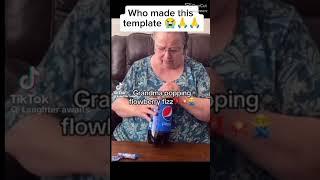 Grandma using flowberry fizz or coke in Pepsi in irl #fortnite #pepsi #mentos #shorts #grandma