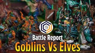 Goblin RAID! Can the Elves defend their city? ~ Middle Earth SBG Battle Report!