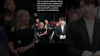 Celebrity's reaction to entry of BTS #bts #reaction #amazing