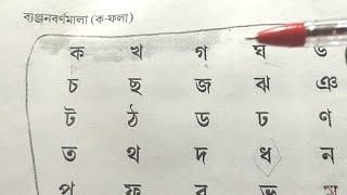 অসমীয়া ব্যঞ্জনবৰ্ণ,(Learn Assamese Consonants) ক খ গ ঘ ঙ চ ছ জ ঝ ঞ