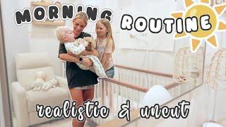 SOLO MOM MORNING ROUTINE 2024! / Realistic, Uncut, Mom of 2, School Day