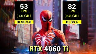 DLSS 4 on RTX 4060 Ti | 8 Games Tested (DLSS Transformer Model)