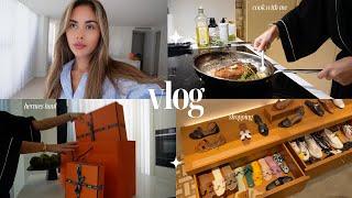 VLOG | Hermes Unboxing, Karaoke With The Fam, New Couch, Cook With Me & Fashion Nova Unboxing 