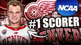 This Red Wings Prospect Is The TOP NCAA GOALSCORER (UNDERRATED 3RD ROUND PICK) Carter Mazur—NHL News