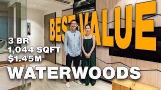 Exploring a $1.45M BEST VALUE 3 Bedroom Condo at Waterwoods | Singapore Property Home Tours