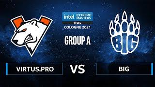 CS:GO - Virtus.pro vs BIG [Dust2] Map 1 - IEM Cologne 2021 - Group A