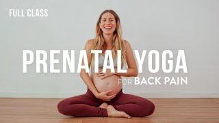 30-Minute Prenatal Yoga Class for Low Back Pain  (All Levels)