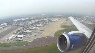 British Airways 767-336ER - Oldest BA 767 Rainy Takeoff from London Heathrow