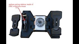 Saitek Pro Flight Rudder Pedals - toe brakes fixing