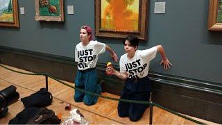 Just Stop Oil climate activists jailed after defacing Vincent van Gogh painting
