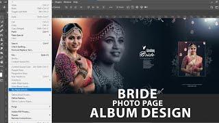 Bride Photo Album Design Photoshop Tutorial / Bride Album Design #photoshop #wedding