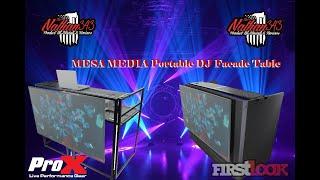 ProX XF MESA MEDIA Portable DJ Facade