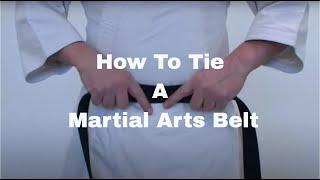 How to Tie a Martial Arts Belt (Basic Method)