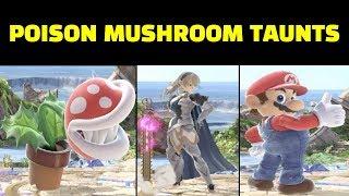 All Poison Mushroom Animations in Super Smash Bros Ultimate