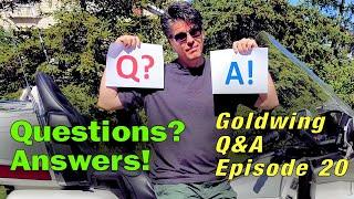 Goldwing Q&A Episode 20: Checking Oil, Tires Unavailable, Death Wobble, Brake Fluid on Plastic