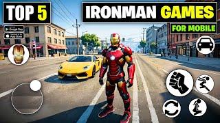 Top 5 Best Iron Man Games For Android 2025 | Superhero games For Mobile