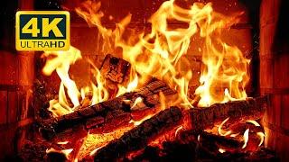  Cozy Fireplace 4K (12 HOURS). Fireplace with Crackling Fire Sounds. Crackling Fireplace 4K