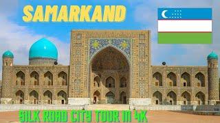 Samarkand, Uzbekistan. Central Asia's most glorious city tour in 4K.