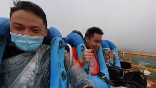 experience the guangzhou chimelong vertical roller coaster from a first perspective what i'm afraid