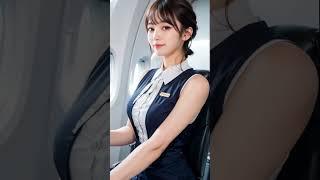 AI girls  lookbook  Flight Attendant  4K #ai #aigirl #ailookbook #lookbook #aimodel #ai19 #anime