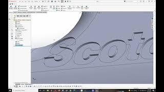 Solidworks:  Emboss or Deboss Logo or texture from Illustrator through Solidworks