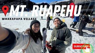 A Day in the snow / Mt Ruapehu ,Whakapapa Village (First time Snowboarding and Skiing)