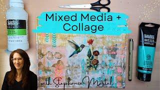 Mixed Media Art Collage Tutorial: Creating "Wish"