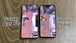 Samsung Galaxy A35 5G vs iPhone 15 Pro - SPEED TEST (4K)