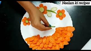 Beautiful And Easy Salad Decoration step by step  Neelam ki recipes