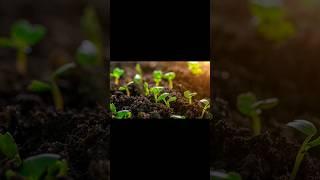 Seed Germination and Time Lapse With Lens Flare Macro stock #shots video