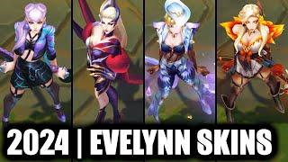 ALL EVELYNN SKINS SPOTLIGHT 2024 | League of Legends